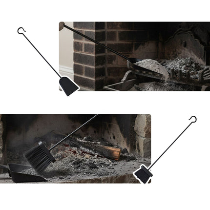 Fireplace Cleaning Set – Ash Broom & Shovel