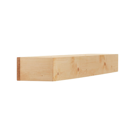 Fireplace Mantel Shelf, 72 In White Pine, 50 lb Capacity