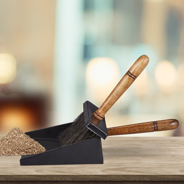Fireplace Sweeping Set with Dustpan and Brush