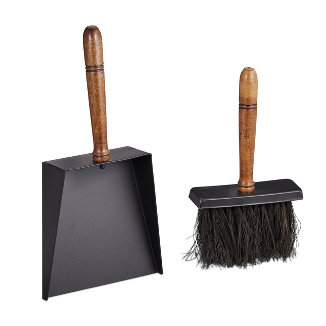Fireplace Sweeping Set with Dustpan and Brush