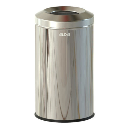 Fireproof Trash Can, 20L Grey – Self-Extinguishing