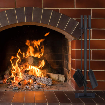 Fire stand 4 parts black