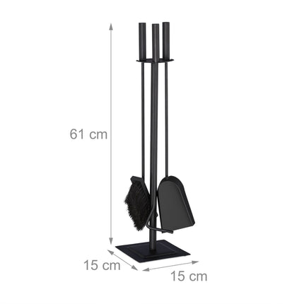 Fire stand 4 parts black