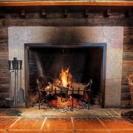 Fire stand in 5 parts in black