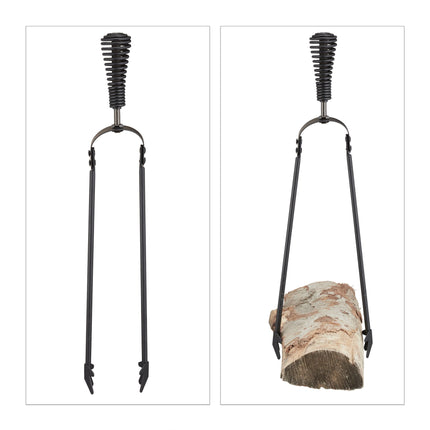 Fire stand in 5 parts in black