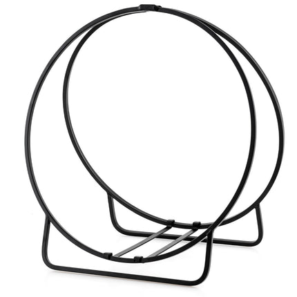Kaminholz-Regal Ring, 60 cm, 230 kg, Metall, Schwarz