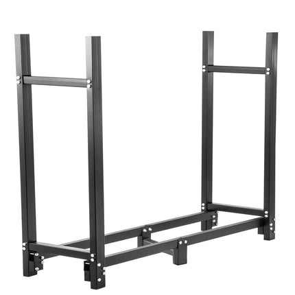 Firewood Log Rack 6ft Steel With Cover, Tool Set, 1300 lb