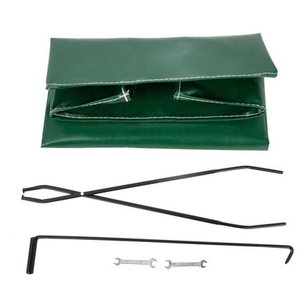Firewood Log Rack 6ft Steel With Cover, Tool Set, 1300 lb