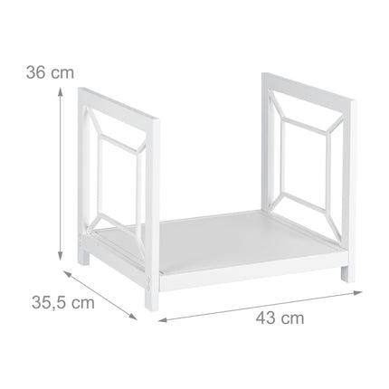 Stojan na dřevo, odolné železo, úsporný design