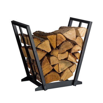 Kaminholzregal – V-förmiger Holzhalter aus Eisen