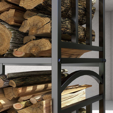 Firewood Rack – Metal, 3-Tier, Indoor Use