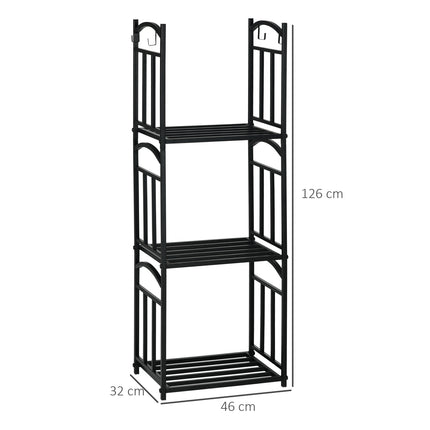 Firewood Rack – Metal, 3-Tier, Indoor Use