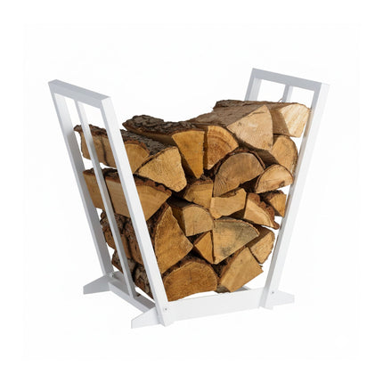 Firewood Rack – V-Shaped Iron Log Holder for Storage