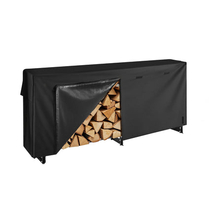 Firewood Rack With Waterproof Cover, 8 Ft, 1/2 Cord
