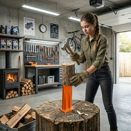 Holzspalter – manuell, Stahl, Schraubbefestigung, sicherer