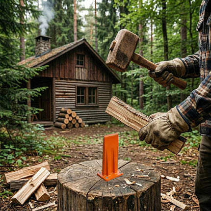 Holzspalter – manuell, Stahl, Schraubbefestigung, sicherer