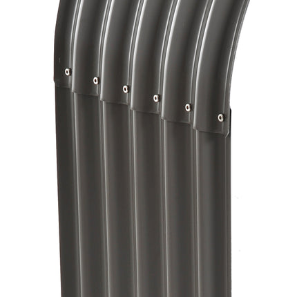 Kaminholzregal aus Stahl, grau - 208x46x112 cm, 0,85 m³ Lagerung