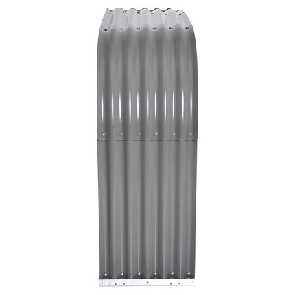 Kaminholzregal aus Stahl, grau - 208x46x112 cm, 0,85 m³ Lagerung