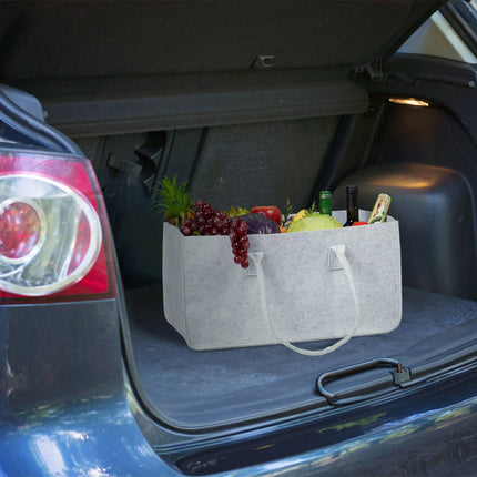 Kaminholztasche aus Filz mit Motiv