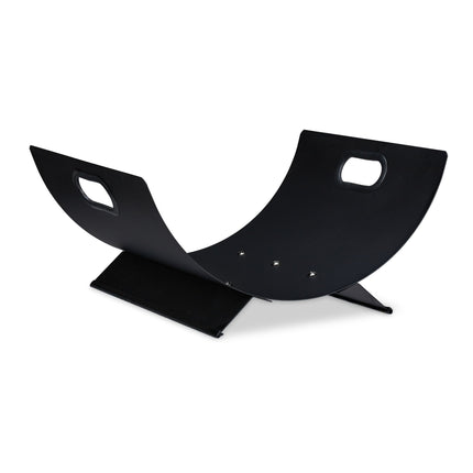 Firewood basket in black