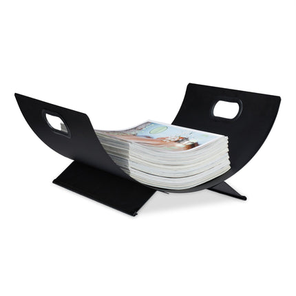 Firewood basket in black