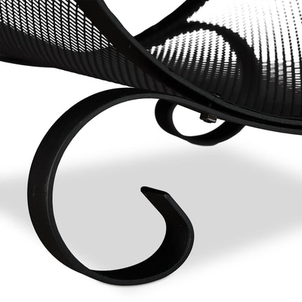 Firewood basket in black
