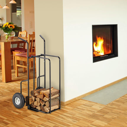 Firewood cart XL metal