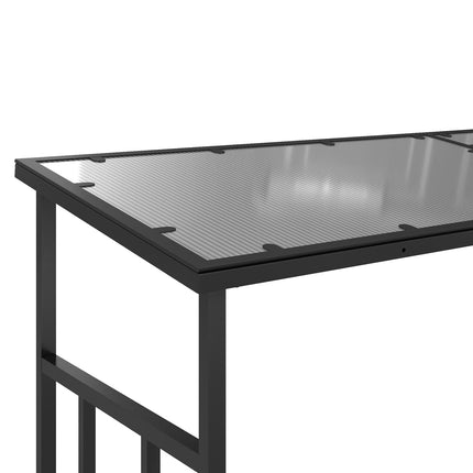 Metall-Holzständer mit Deckel, 2000 kg Tragkraft, schwarz