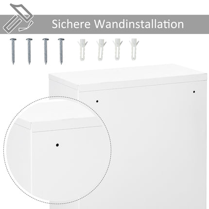 Abschließbarer Erste-Hilfe-Schrank aus Stahl, 3 Fächer, 40x60 cm