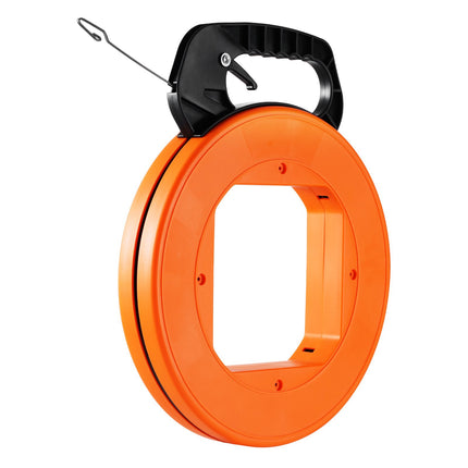 Fish Tape Wire Puller, 120 ft 1/8 in Steel, Case