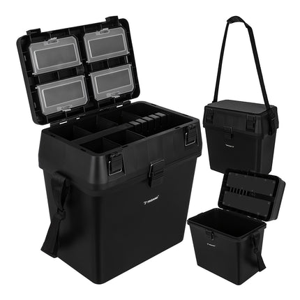 Fishing Box Seat Organizer with Strap, 38×34×21 cm