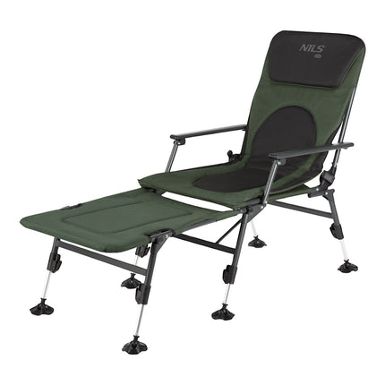 Fishing Chair with Footstool, Foldable, Lightweight