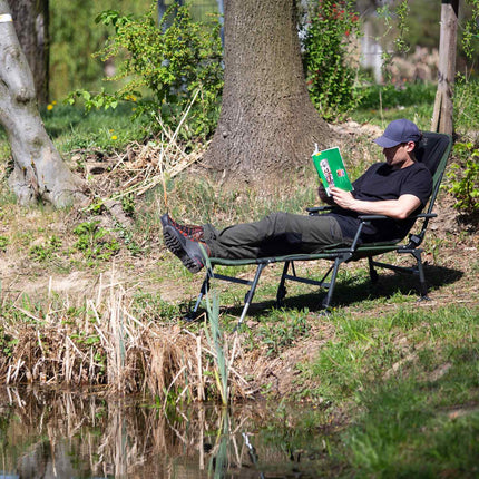 Fishing Chair with Footstool, Foldable, Lightweight