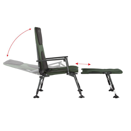 Fishing Chair with Footstool, Foldable, Lightweight