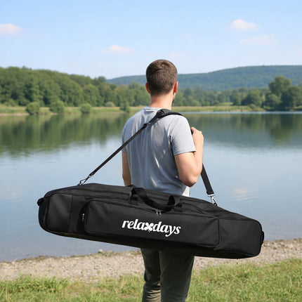 Fishing Rod Bag, 5 Compartments, 100 cm, Black