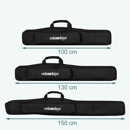 Fishing Rod Bag, 5 Compartments, 100 cm, Black