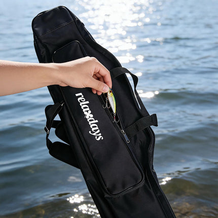 Angeltaschensack, 5 Fächer, Schwarz, 150 cm