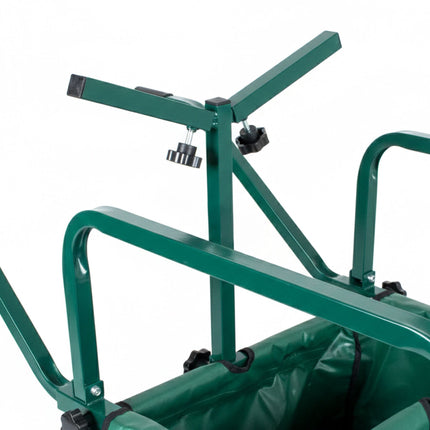 Anglerwagen mit Tasche – Metallrahmen, Luftbereifung