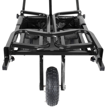 Anglerwagen mit Tasche – Metall, Luftbereifung