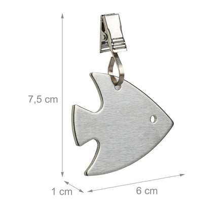 Fish tablecloth paperweight set of 16