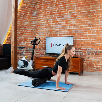 Fitness Mat, Non-Slip, Blue-Black, Durable
