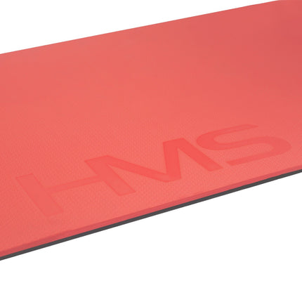 Fitness Mat, Red-Black, Non-Slip, Durable