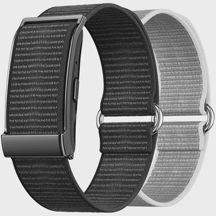 Fitness-Tracker, kein Display, Schwarz & Silber, 25 Tage Akkulaufzeit