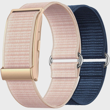 Fitness Tracker Without Display, Pink and Blue Bands