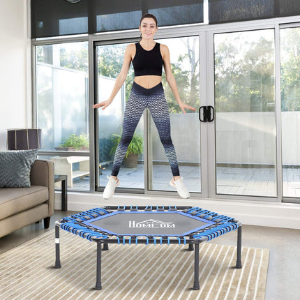 Fitness-Trampolin für Yoga, Ø105x26 cm, blau, Stahl