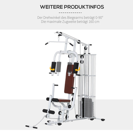 Heimtrainer, 45kg Gesamtgewicht, Pressarm & Beincurler
