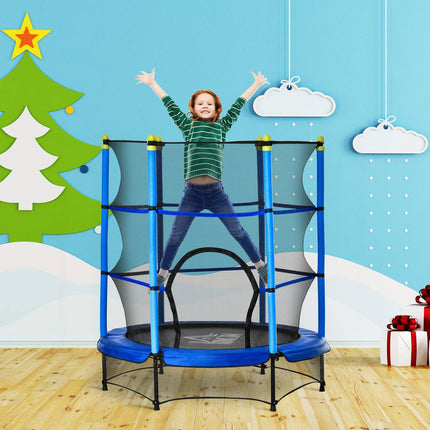 Dětská fitness trampolína s ochrannou sítí, Ø140 cm, nosnost 45 kg