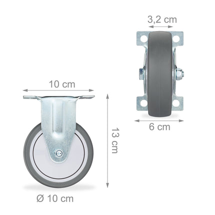 Bockrollen, 4er-Pack
