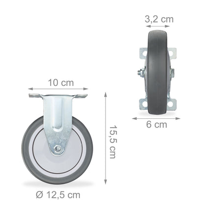 Bockrollen, 4er-Pack
