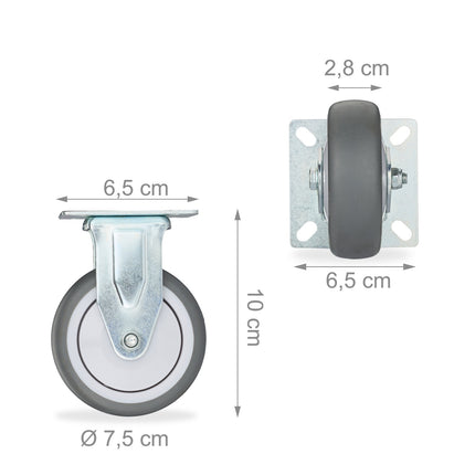 Bockrollen, 4er-Pack